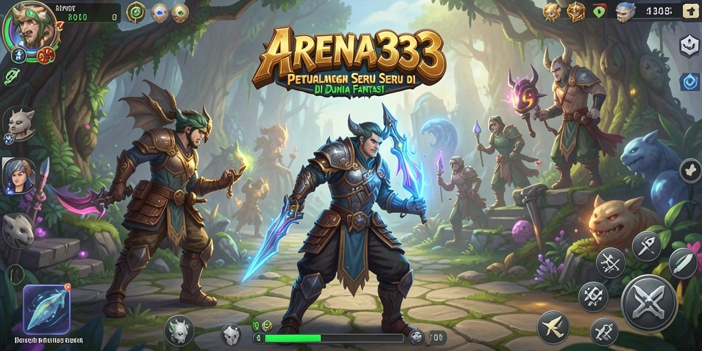 Screenshot utama menunjukkan gameplay mendebarkan dari ARENA333.