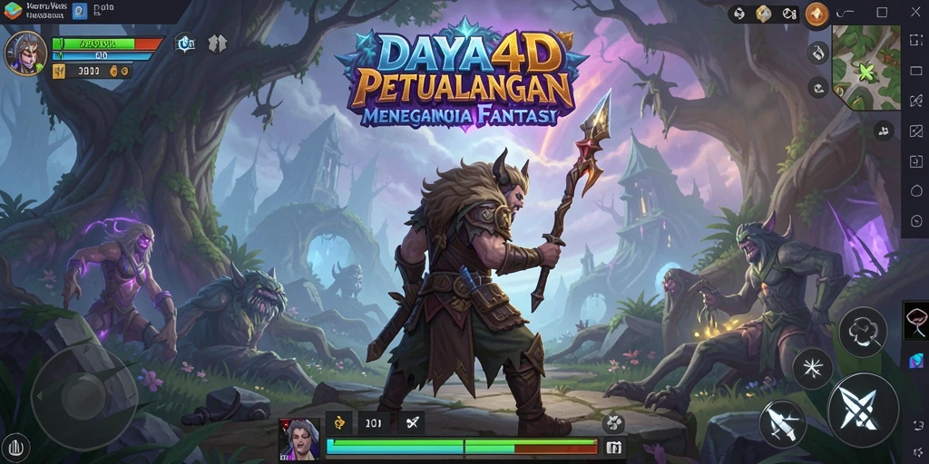 Tangkapan layar menunjukkan gameplay <strong>DAYA4D</strong> dengan misi petualangan yang seru.