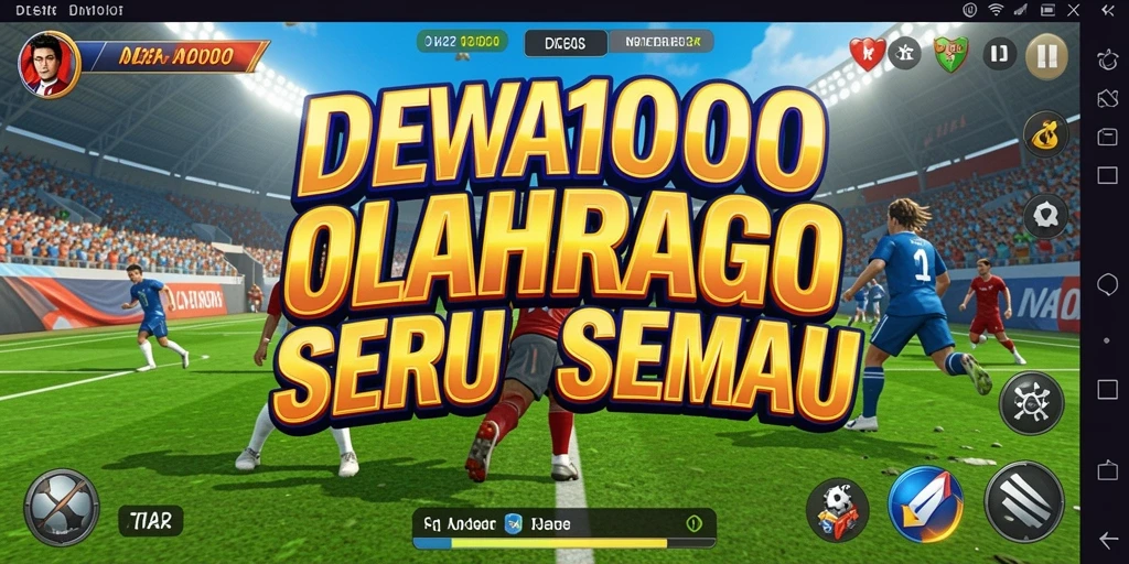 Tampilan gameplay seru di DEWA1000 dengan aksi olahraga intens.