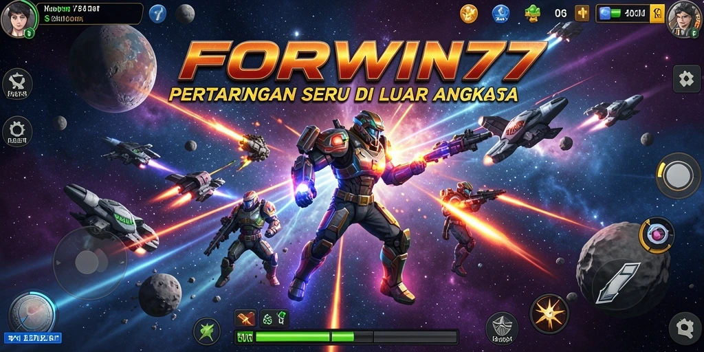 Tangkapan layar FORWIN77 menunjukkan aksi seru dalam pertarungan Battle Royale.