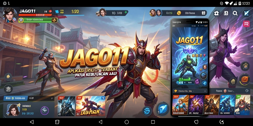 Screenshot utama JAGO11 menunjukkan antarmuka aplikasi Utility yang modern dan informatif.