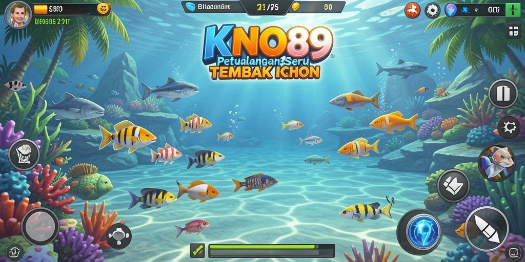 Tampilan gameplay seru menembak ikan di KNO89.