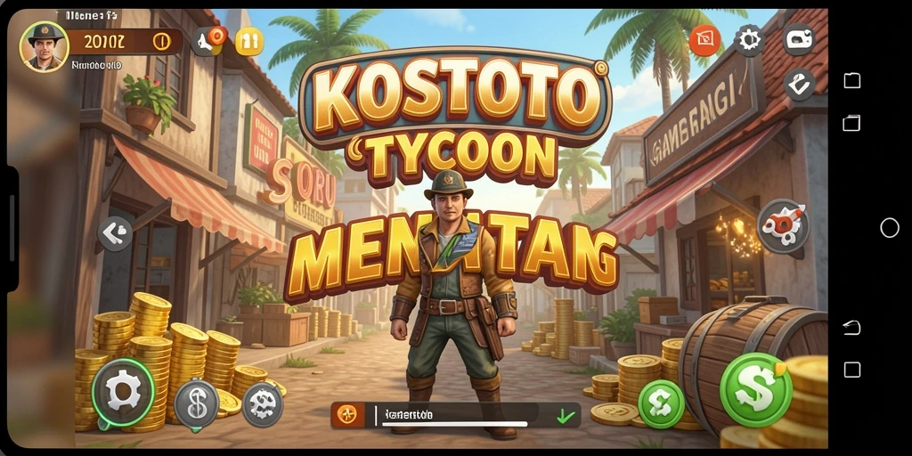 Tampilan gameplay KOSTOTO yang seru dan menantang.