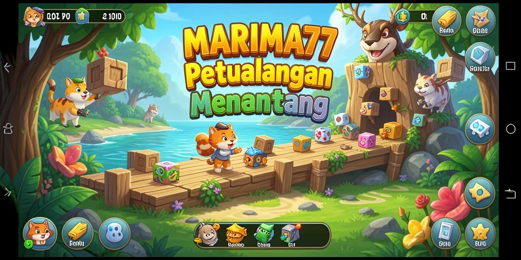 Screenshot MARIMA77 menampilkan gameplay Puzzle yang seru dan menantang.
