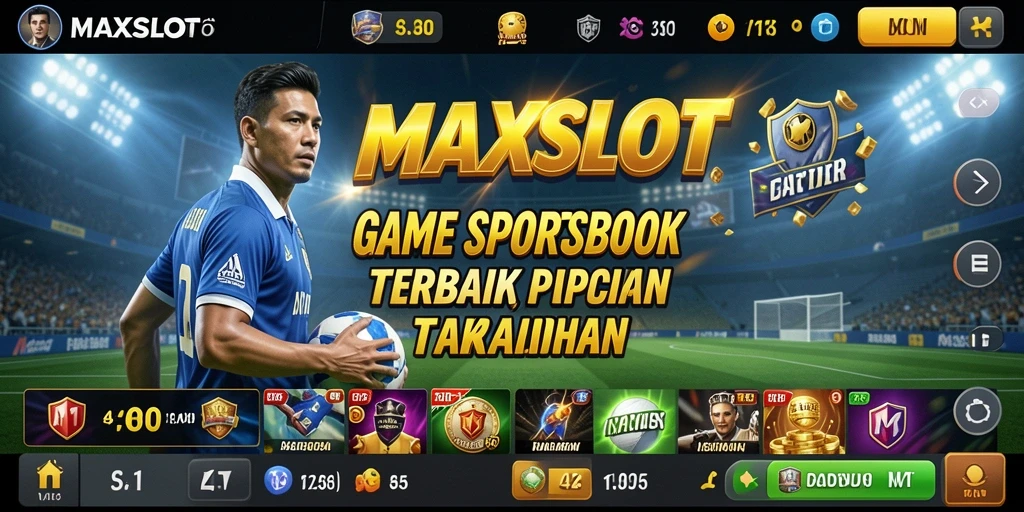 Tampilan gameplay MAXSLOT saat melakukan taruhan olahraga secara langsung.