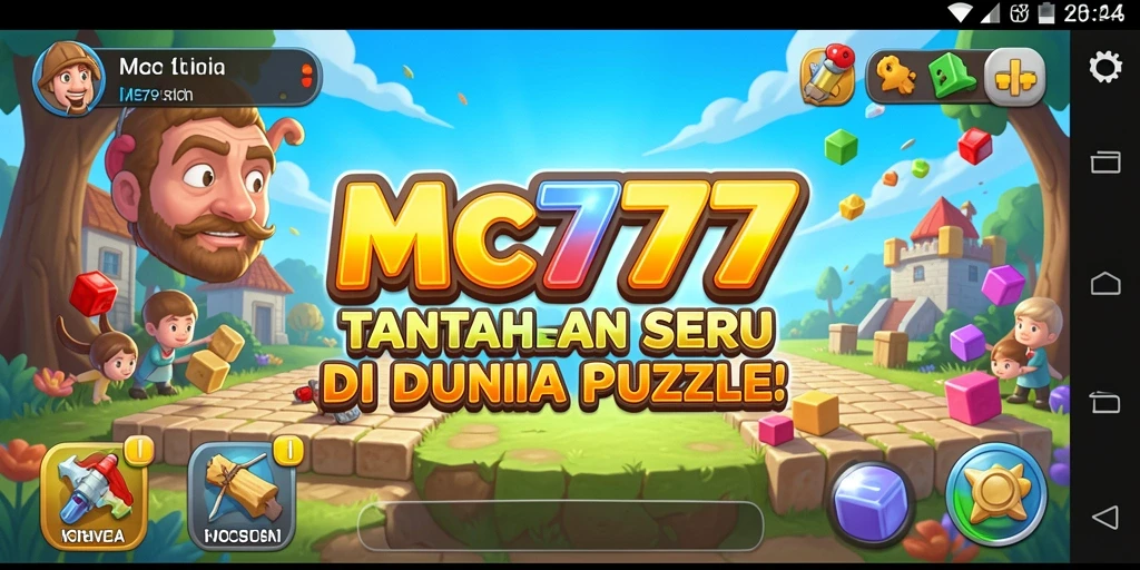 Tampilan gameplay MC777 dengan berbagai tantangan puzzle.
