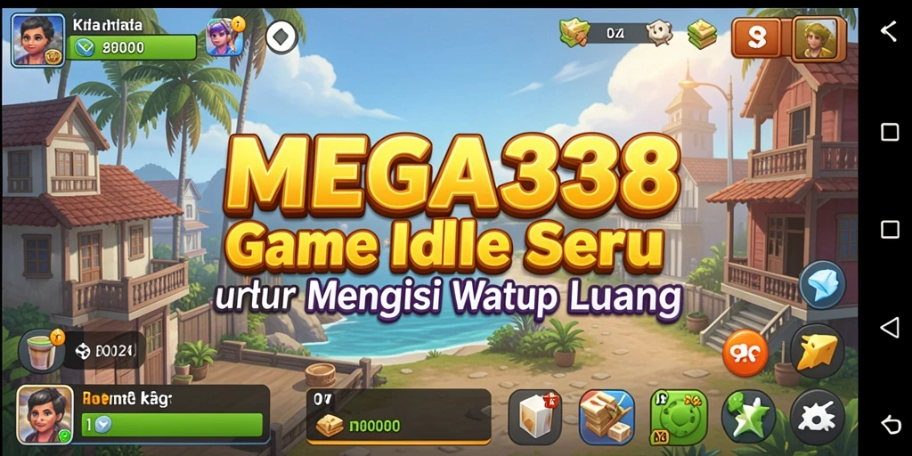 Tampilan gameplay MEGA338 yang penuh warna dan menarik.