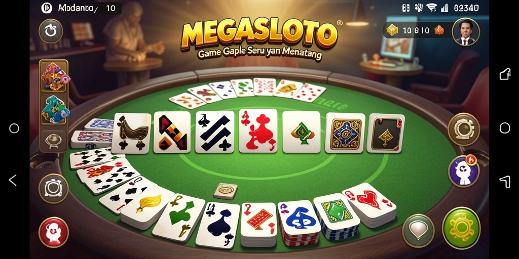 Tampilan gameplay Gaple yang mengasyikkan di MEGASLOTO.