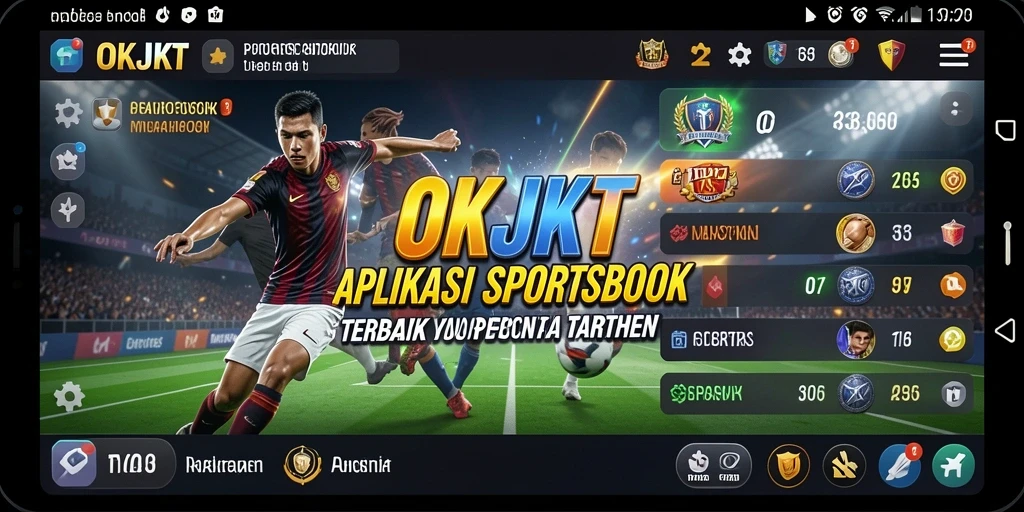Screenshot OKJKT menampilkan berbagai pilihan taruhan olahraga.