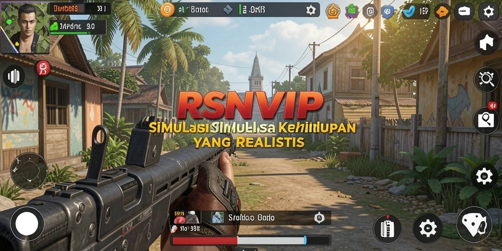 Tampilan utama RSNVIP dengan gameplay simulasi yang interaktif dan menarik.
