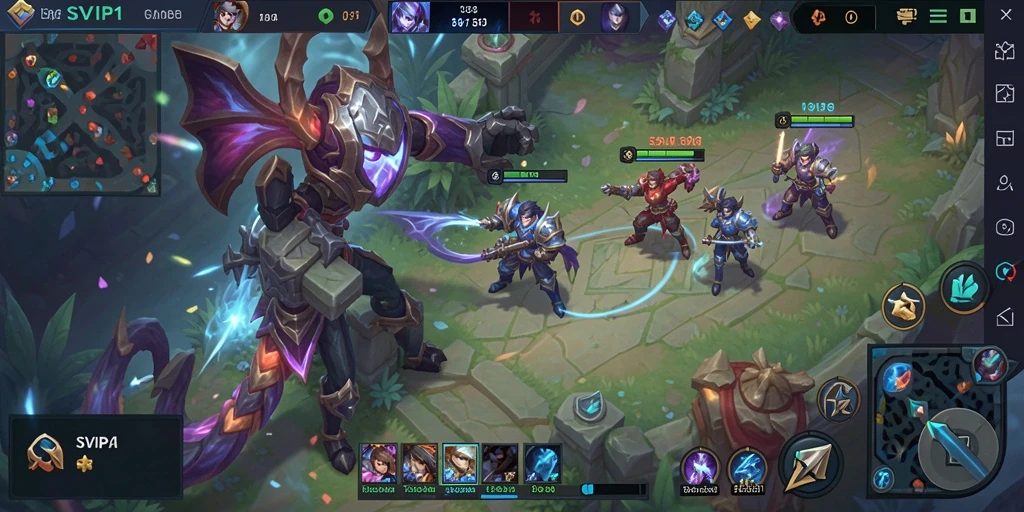 Tangkapan layar gameplay menarik dari SVIP1 dengan aksi seru dan strategi MOBA.