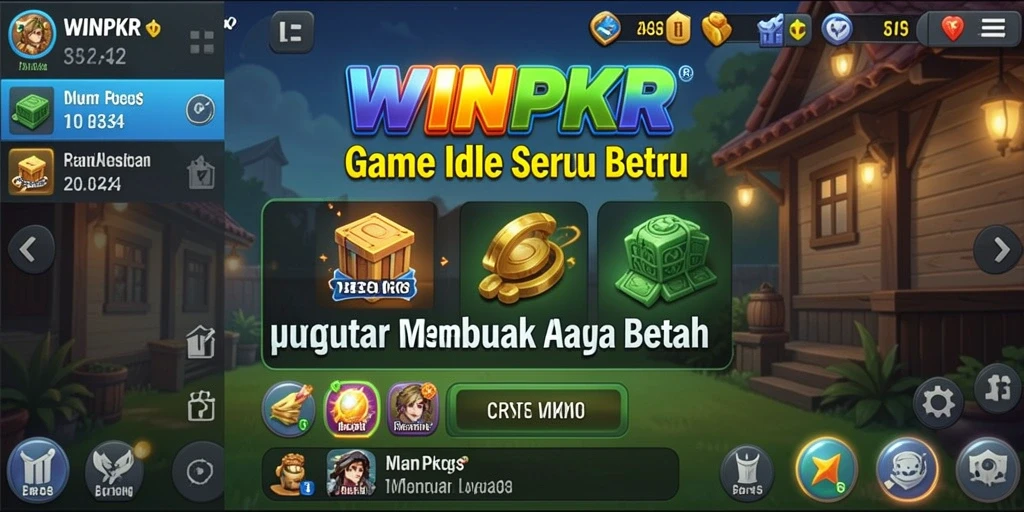 Tampilan gameplay Idle yang menarik di WINPKR.